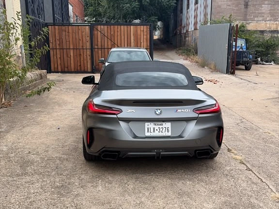 BMW Z4 M40i parked in the Cedar Performance courtyard in Dallas