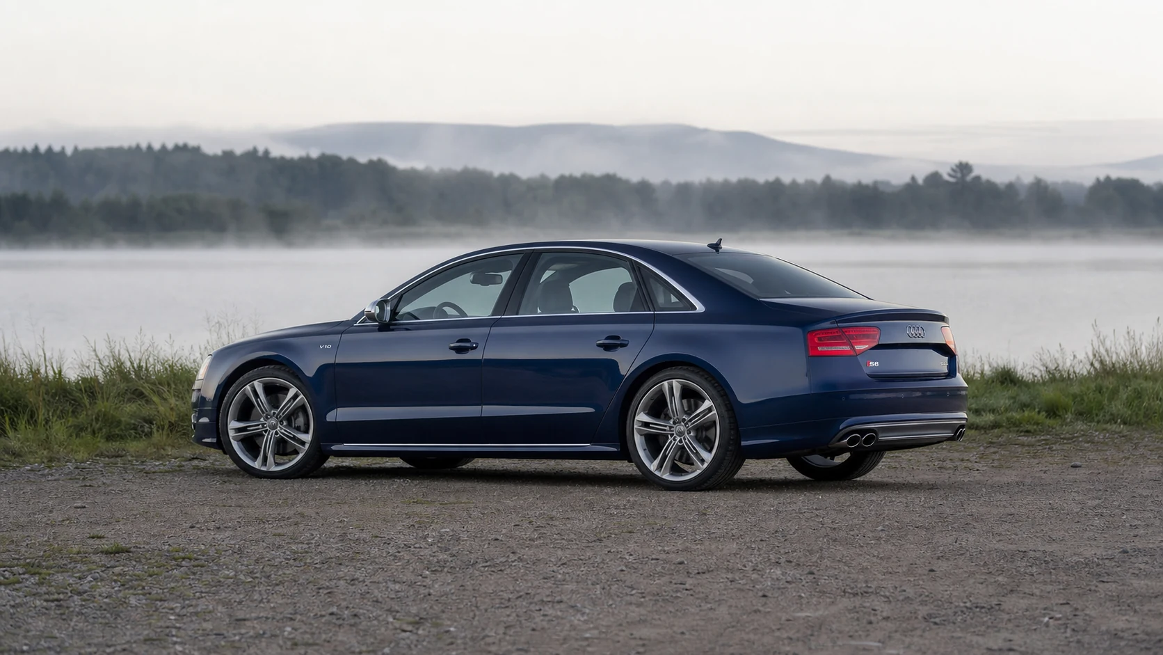 Blue D4 Audi S8 sedan for Cedar Performance ECU tuning