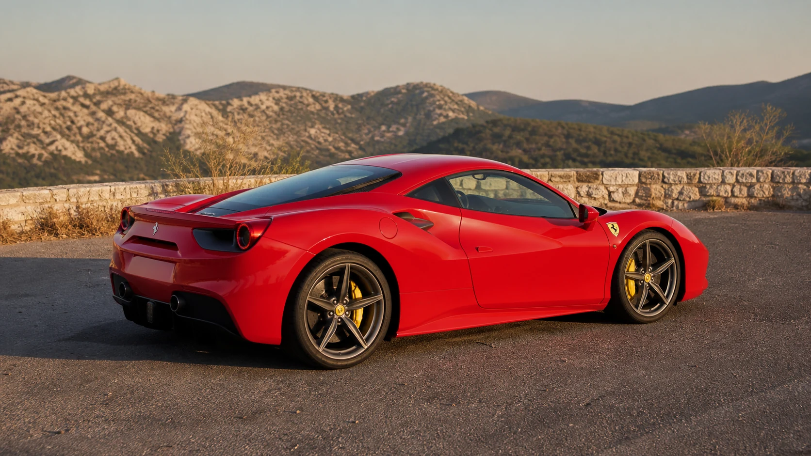 Red Ferrari 488 stock-style product image
