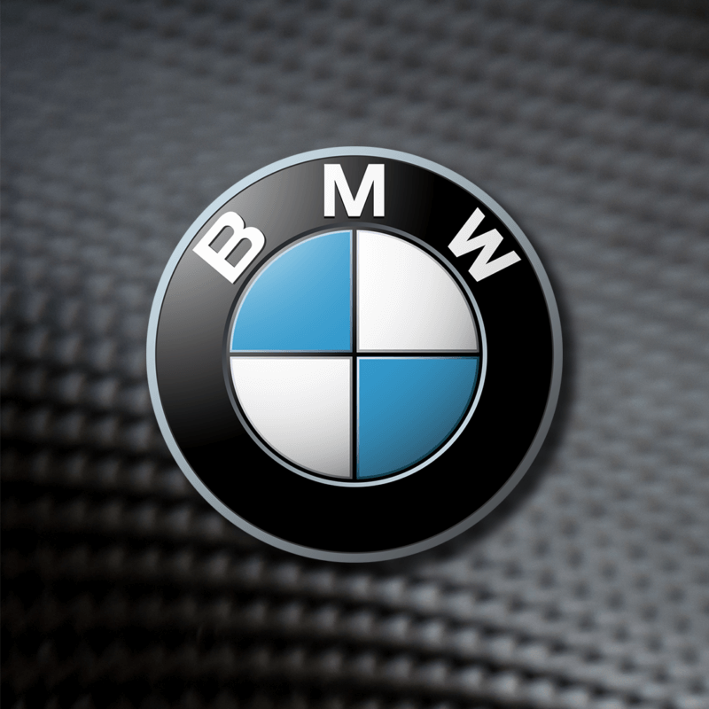 BMW Logo With Carbon Fiber