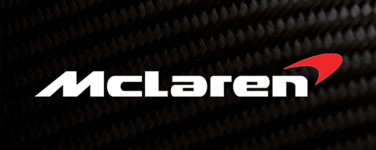 McLaren Logo With Carbon Fiber
